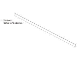 Mariz Vena White Upstand 3050mm x 70mm x 12mm