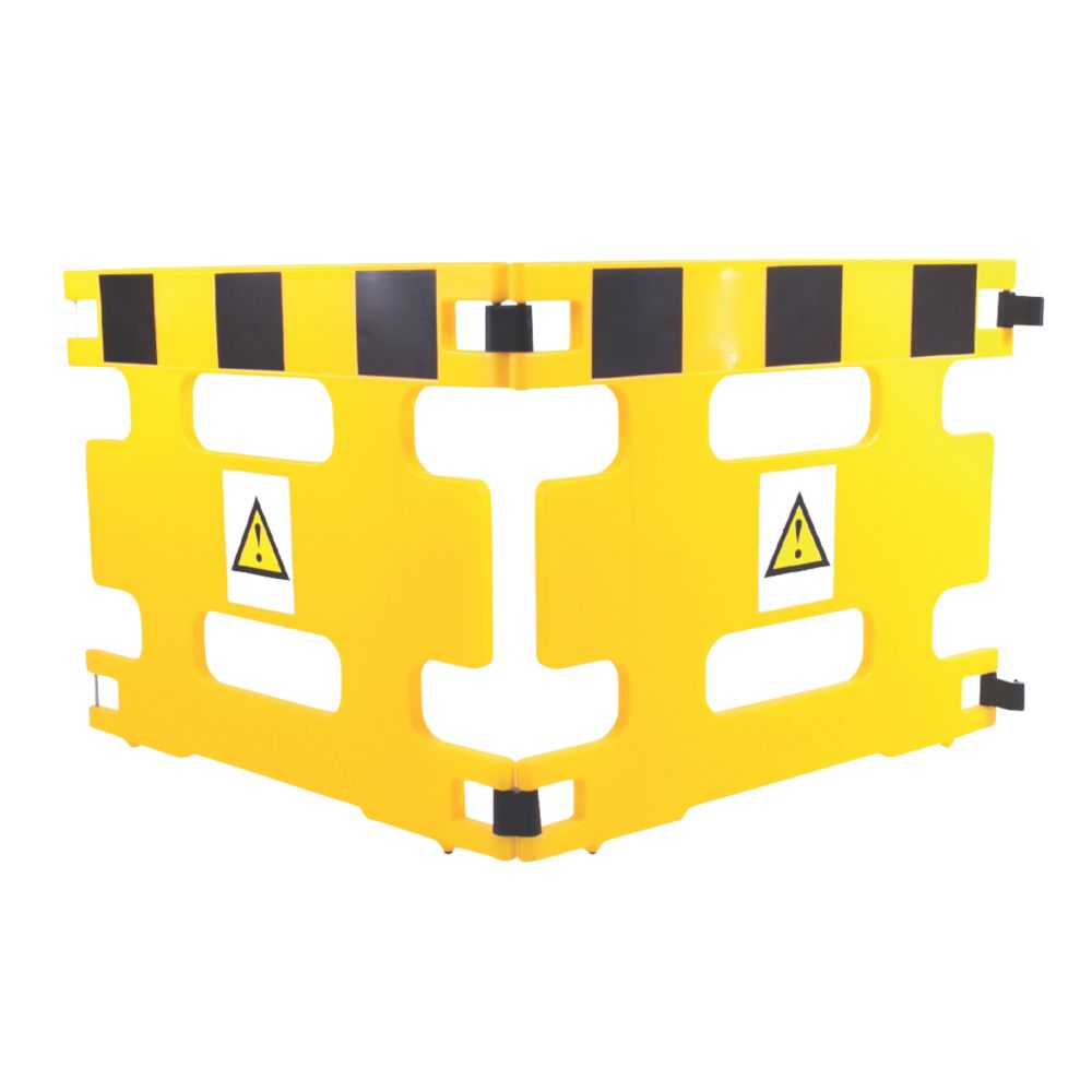 Addgards Handigard 2-Panel Barrier Yellow / Black 970mm - Screwfix