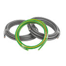 Prysmian 6181Y & 6491X Grey & Green/Yellow 1-Core 16mm² Meter Tails Cable 3m Coil