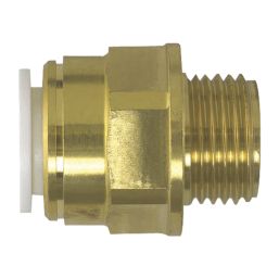 JG Speedfit  Brass Push-Fit Adapting Male Cylinder Coupler 15mm x 1/2"