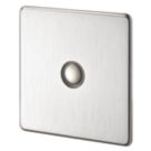 Crabtree Platinum 1-Gang 1-Way  Dimmer Switch  Satin Chrome