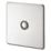 Crabtree Platinum 1-Gang 1-Way  Dimmer Switch  Satin Chrome