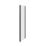Essentials Semi-Framed Shower Enclosure Side Panel Matt Black 800mm