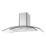 Refurb Essentials  Curved Glass Hood Stainless Steel 900mm