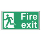 Non Photoluminescent "Fire Exit Man Left" Sign 300mm x 150mm