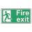 Essentials  Non Photoluminescent "Fire Exit Man Left" Sign 300mm x 150mm