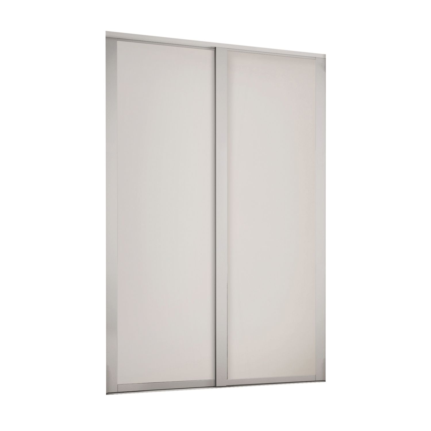 Spacepro Shaker 2-Door Sliding Wardrobe Door Kit Cashmere Frame Cashmere Panel 1449mm x 2260mm (236GK)