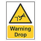 "Warning Drop" Sign 200mm x 150mm