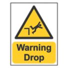 Essentials "Warning Drop" Sign 200mm x 150mm