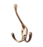 Linfield Aged Brass Double Hook