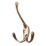 Smith & Locke Tri Hook Antique Brass 105mm