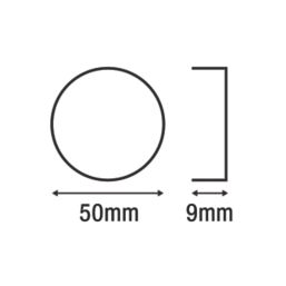 Smith & Locke  Standard Escutcheon (Single) Antique Brass 50mm