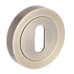 Smith & Locke  Standard Escutcheon (Single) Antique Brass 50mm