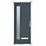 Crystal  Ladder 1-Light Left or Right-Handed Anthracite Grey Composite Front Door 2055mm x 920mm