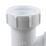 Flomasta P Trap w/ Single Appliance Inlet  White 48mm