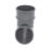 FloPlast  Round Downpipe Shoe Anthracite Grey 68mm