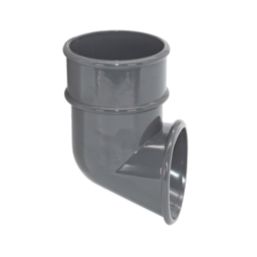 FloPlast  Round Downpipe Shoe Anthracite Grey 68mm