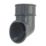 FloPlast  Round Downpipe Shoe Anthracite Grey 68mm