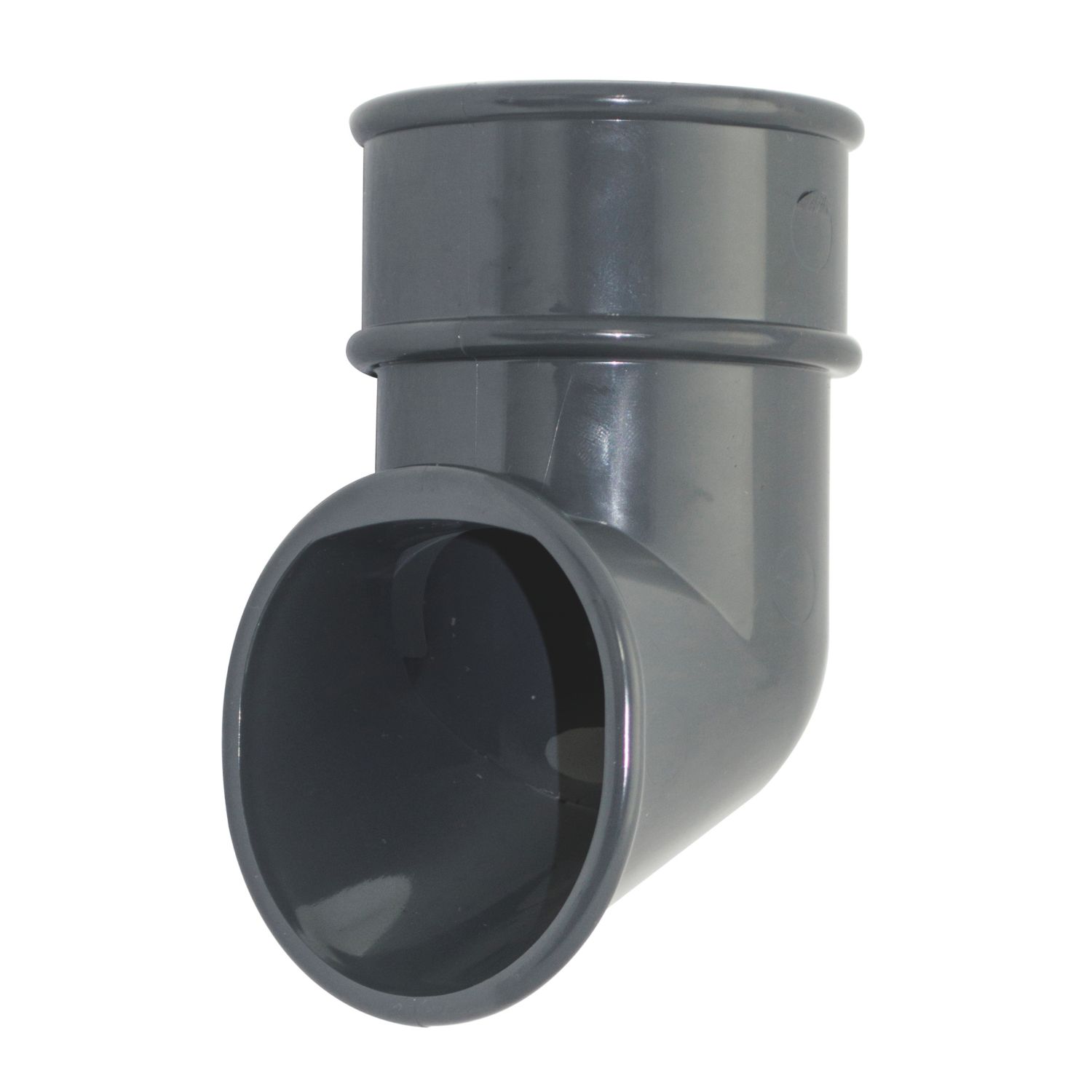 FloPlast Round Downpipe Shoe Anthracite Grey 68mm (236KJ)