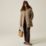 Regatta Faye Womens Hooded Long Puffer Coat Mocha - 4S8 Size 14
