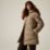Regatta Faye Womens Hooded Long Puffer Coat Mocha - 4S8 Size 14