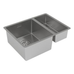 Carysil SR1021LH 1.5 Bowl Stainless Steel Kitchen Sink 660mm x 440mm