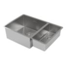 Carysil SR1021LH 1.5 Bowl Stainless Steel Kitchen Sink 660mm x 440mm