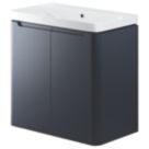 Floorstanding Vanity Unit & Basin Matt Indigo 805mm x 460mm x 840mm
