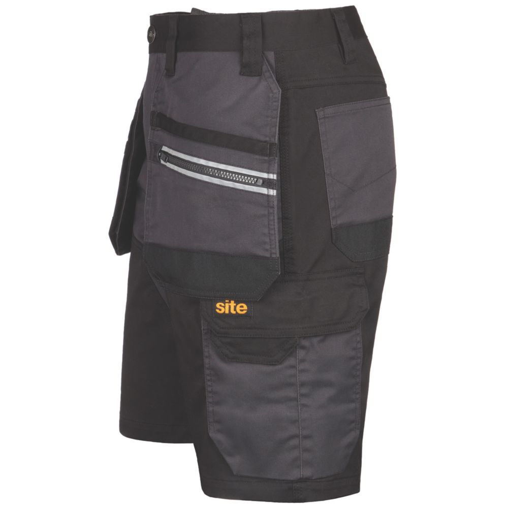 Site Kirksey Shorts Grey/Black 36