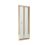 ETAL  Framed Rectangular Bi-Fold Shower Door Brushed Brass 690mm x 1900mm