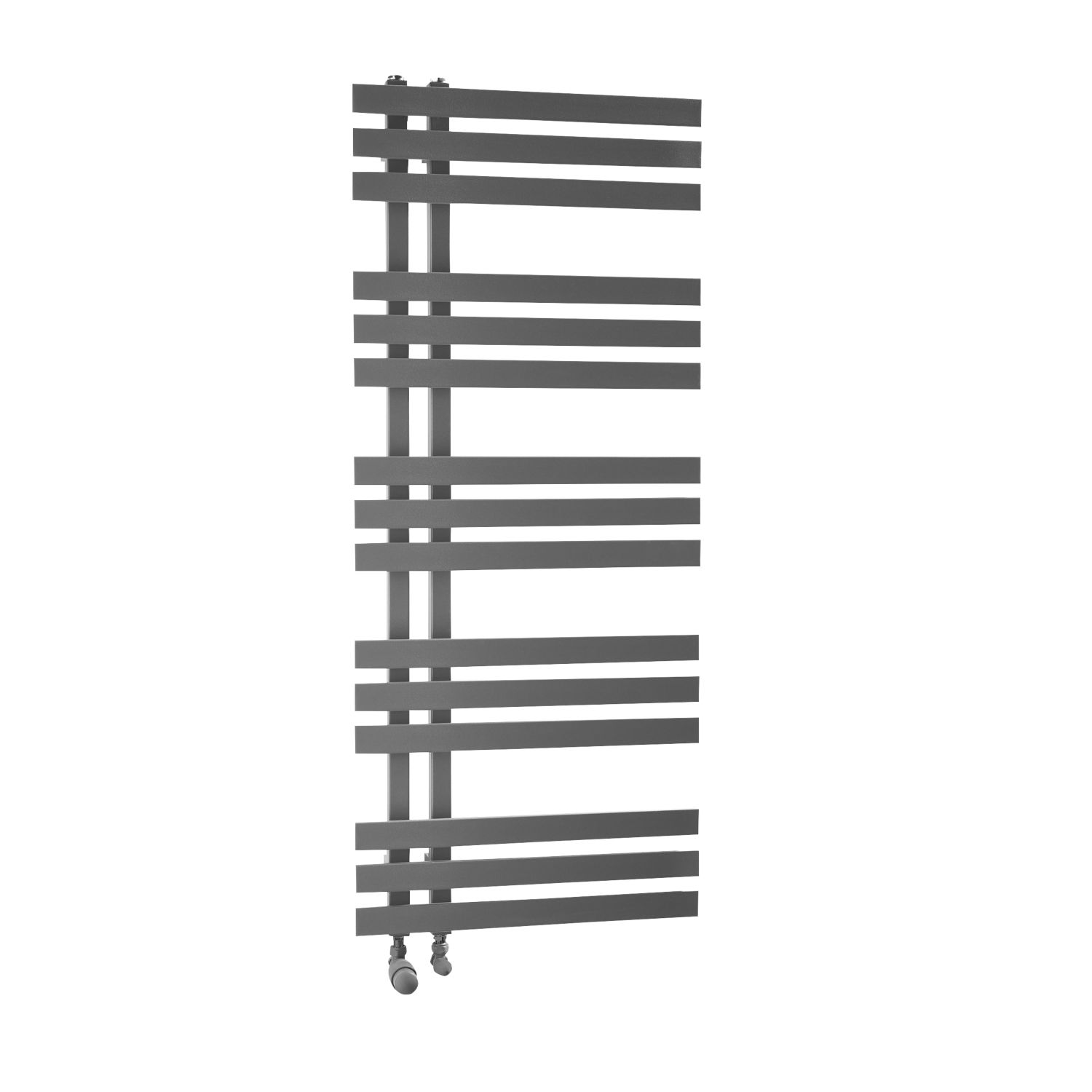Towelrads 1200mm x 500mm 1697BTU Anthracite Flat Designer Towel Radiator (236RY)