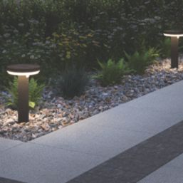 4lite Antheia Outdoor LED Solar-Powered Decorative Spike Light With PIR Sensor Black 260lm