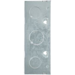 British General  8-Gang Galvanised Steel  Knockout Box 47mm