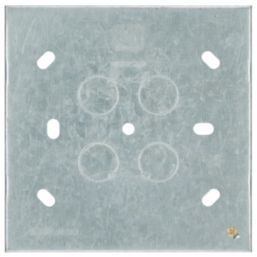 British General  8-Gang Galvanised Steel  Knockout Box 47mm