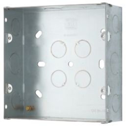 British General  8-Gang Galvanised Steel  Knockout Box 47mm