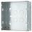 British General  8-Gang Galvanised Steel  Knockout Box 47mm