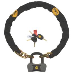 Yale Hardened Steel Maximum Security Chain & Lock 1.1m x 10mm