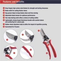 Spear & Jackson Bypass  Heavy Duty Secateurs  ()