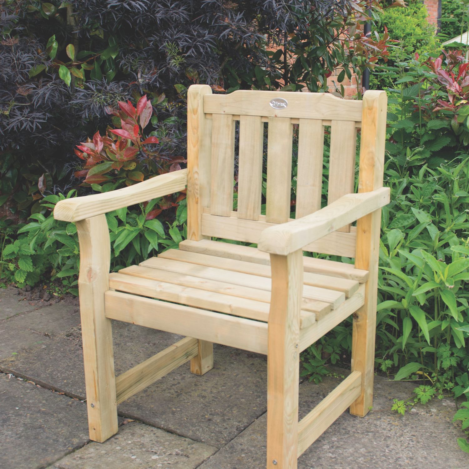 Forest Rosedene Timber Chair 640mm x 600mm x 900mm (2372X)