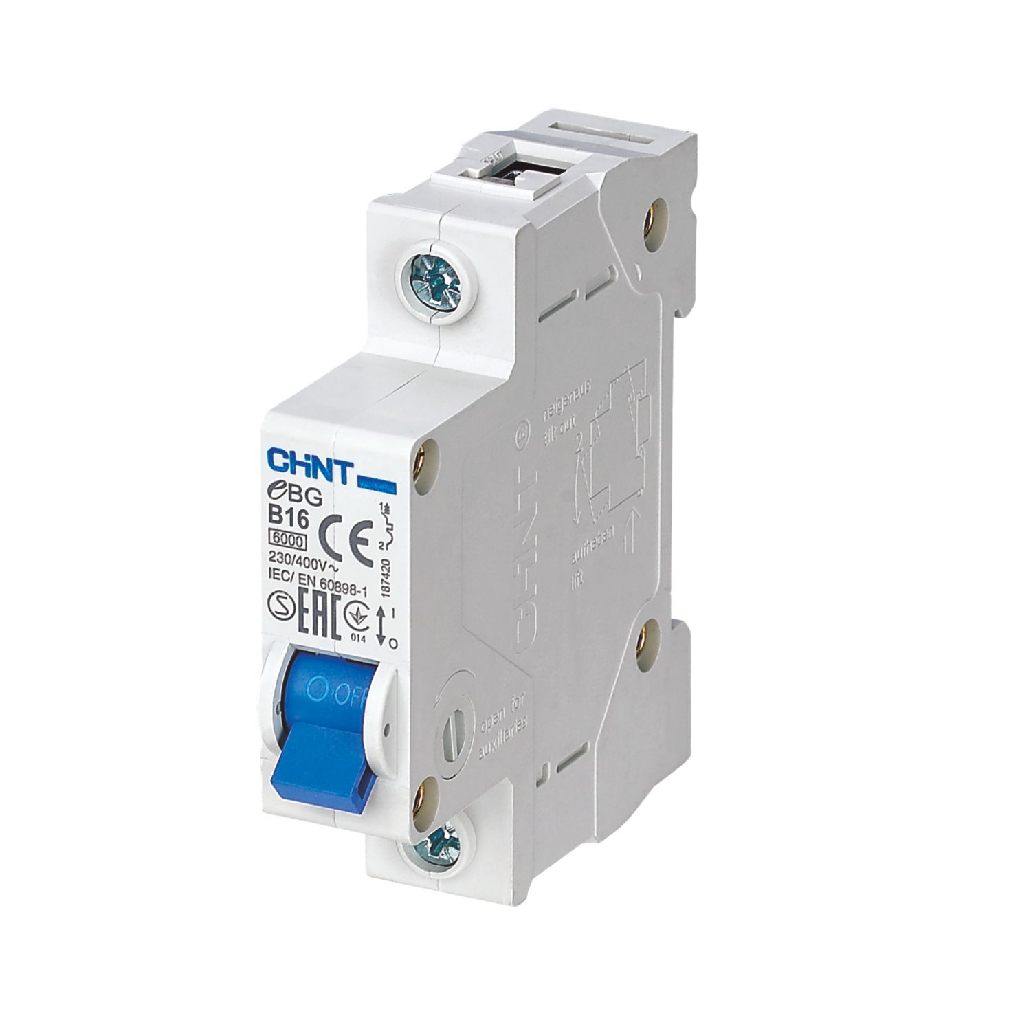 Chint EBG 16A SP B Curve MCB (2377V)