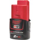 Refurb Milwaukee M12 B2 12V 2.0Ah Li-Ion RedLithium Battery