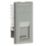 Knightsbridge  Modular RJ45 Ethernet Socket Grey with Grey Inserts