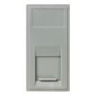 Knightsbridge  Modular RJ45 Ethernet Socket Grey with Grey Inserts