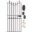 Apollo Whitby Tall Gate Black 855mm x 1880mm