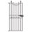 Apollo Whitby Tall Gate Black 855mm x 1880mm