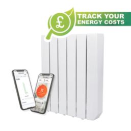 Masterplug Comfort 1000W Oil Wall-Mounted Oil-Filled Radiator White