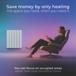 Masterplug Comfort 1000W Oil Wall-Mounted Oil-Filled Radiator White