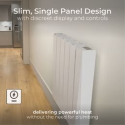 Masterplug Comfort 1000W Oil Wall-Mounted Oil-Filled Radiator White