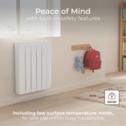 Masterplug Comfort 1000W Oil Wall-Mounted Oil-Filled Radiator White