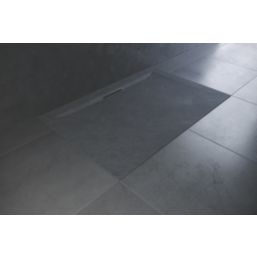 Mira Flight Level Rectangular Shower Tray Slate Grey 1700mm x 900mm x 25mm